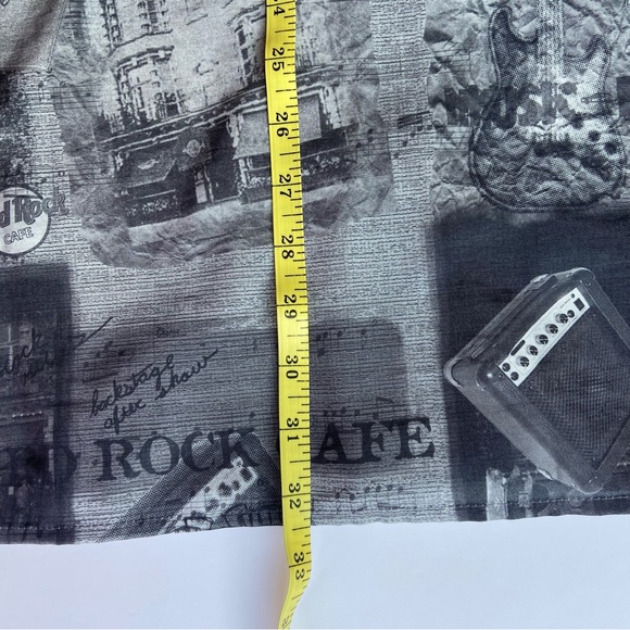 HARD ROCK CAFE -San Antonio Trademark Casual Men’s Button Up Shirt Gray Size L - Picture 9 of 15